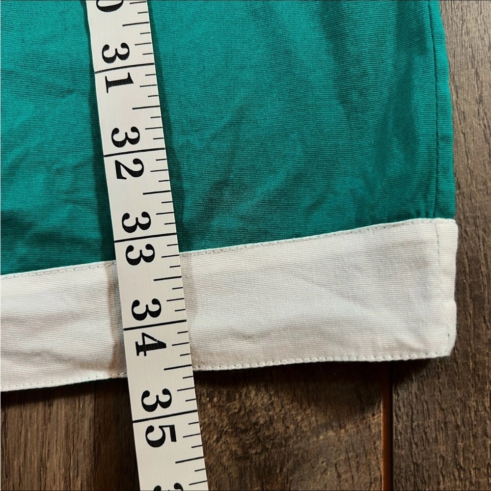ALMATRICHI Dress Size 36 /S Turquoise Colorblock Zip Front HANDMADE MADRID SPAIN - Picture 9 of 9